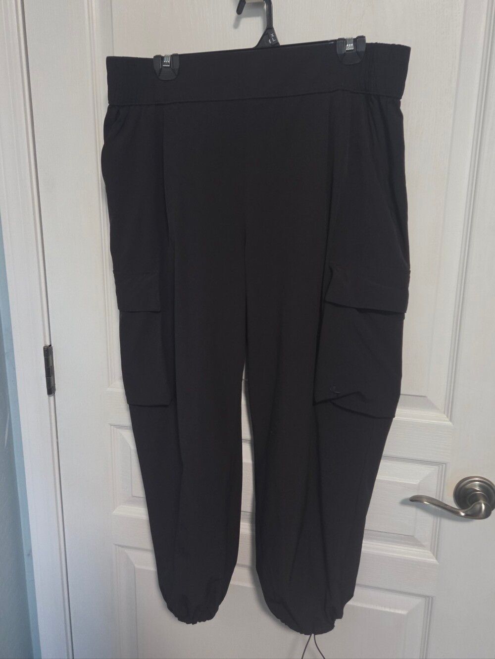 JoyLab Utility Joggers Cargo Pants Elastic Waist Ankle Black Womens XL